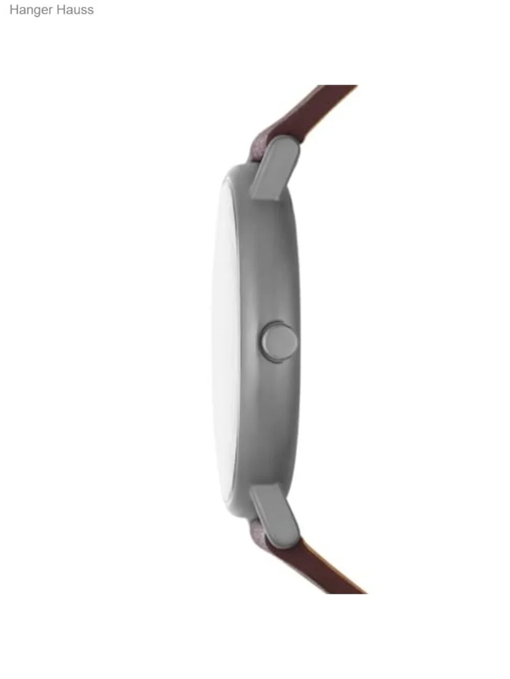 Minimalist Stainless Steel Leather Watch 40mm Quartz